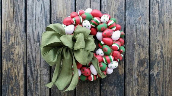 Easter Wreath, Easter Egg Wreath, Egg Wreath, Spring Wreath