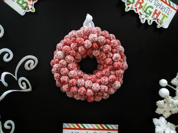Small Christmas Wreath, Window Wreath, Cabinet Wreath, Chair Wreath, Set of Two Christmas Wreaths