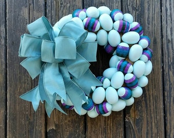 Easter Wreath, Easter Egg Wreath, Egg Wreath, Spring Wreath