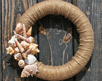 Wreath, Shell and Jute Wreath