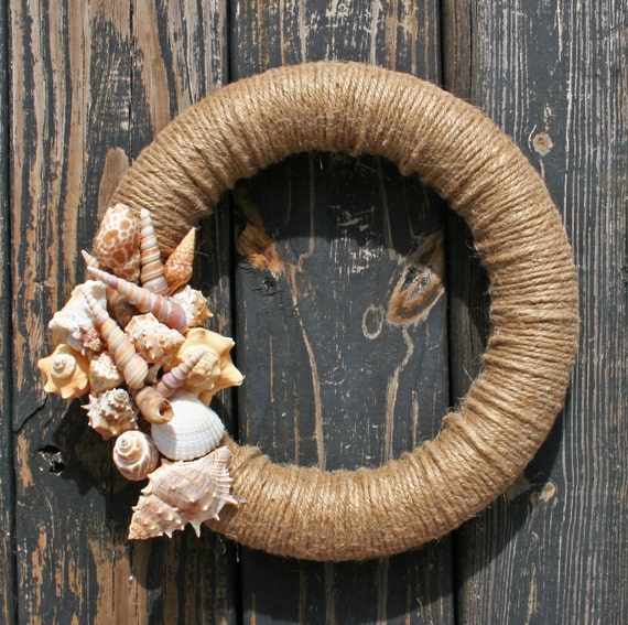 Wreath, Shell and Jute Wreath