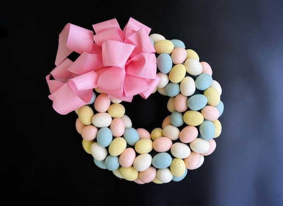 Ready to Ship Easter Wreath, Easter Egg Wreath, Egg Wreath, Speckled Egg Wreath