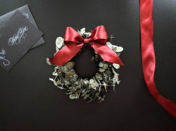 Small Eucalyptus Wreath for Pews, Chairs, or Cabinets