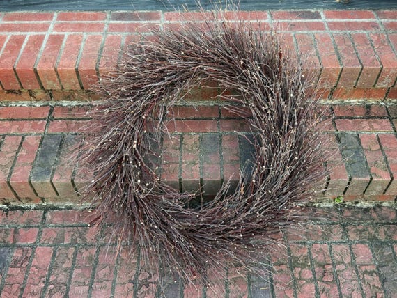 Twig Wreath, Birch Twig Wreath, Christmas Wreath, Fall or Autumn Wreath, Extra Large Birch Wreath