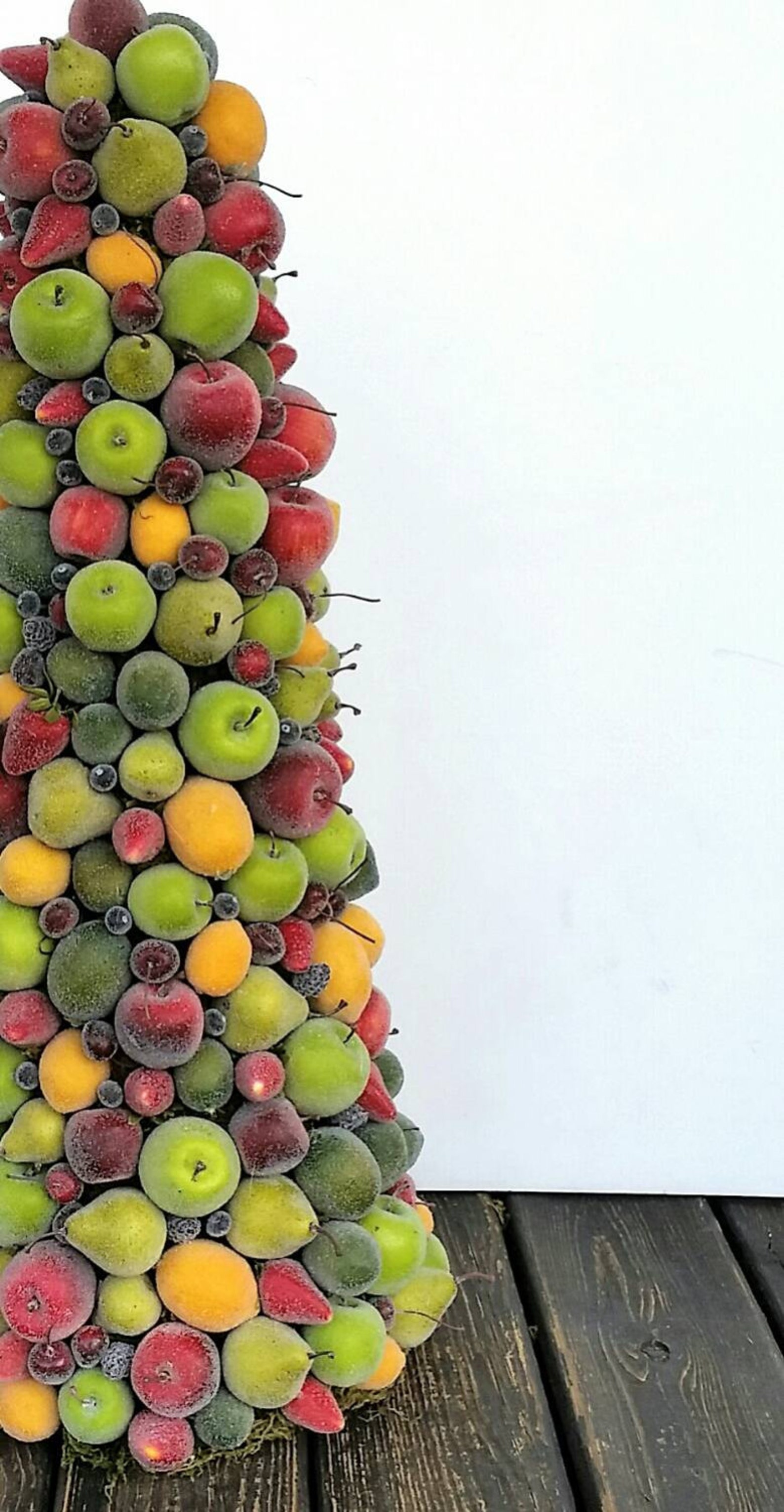 Christmas Topiary Sugared Fruit Topiary Etsy