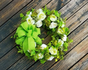 Ready To Ship, Spring Wreath, Summer Wreath, Mother's Day Wreath, Wedding Wreath