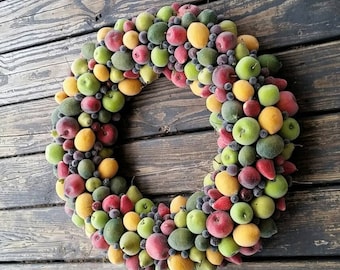 Christmas Wreath, Sugared Fruit Wreath