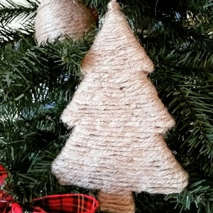 Christmas Ornament, Jute Rope Christmas Tree image 2