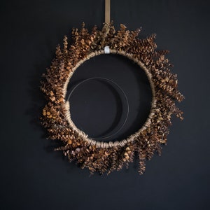 Wreath -  Dried Flower Wreath  -  Eucalyptus Wreath - Preserved Eucalyptus Wreath - Fall Eucalyptus Wreath - Ready to Ship