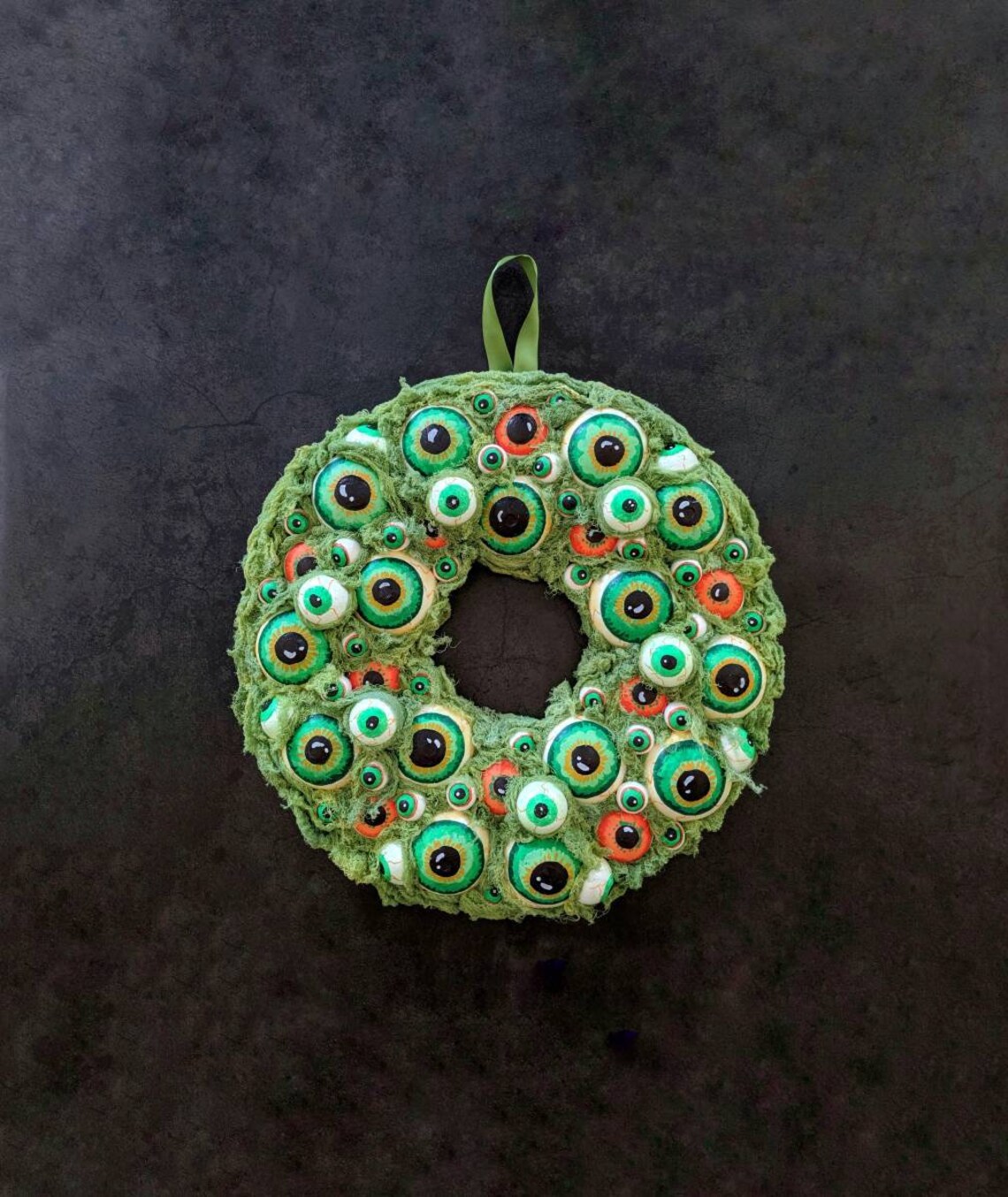Halloween Wreath Eyeball Wreath Eyeball Halloween Wreath Etsy