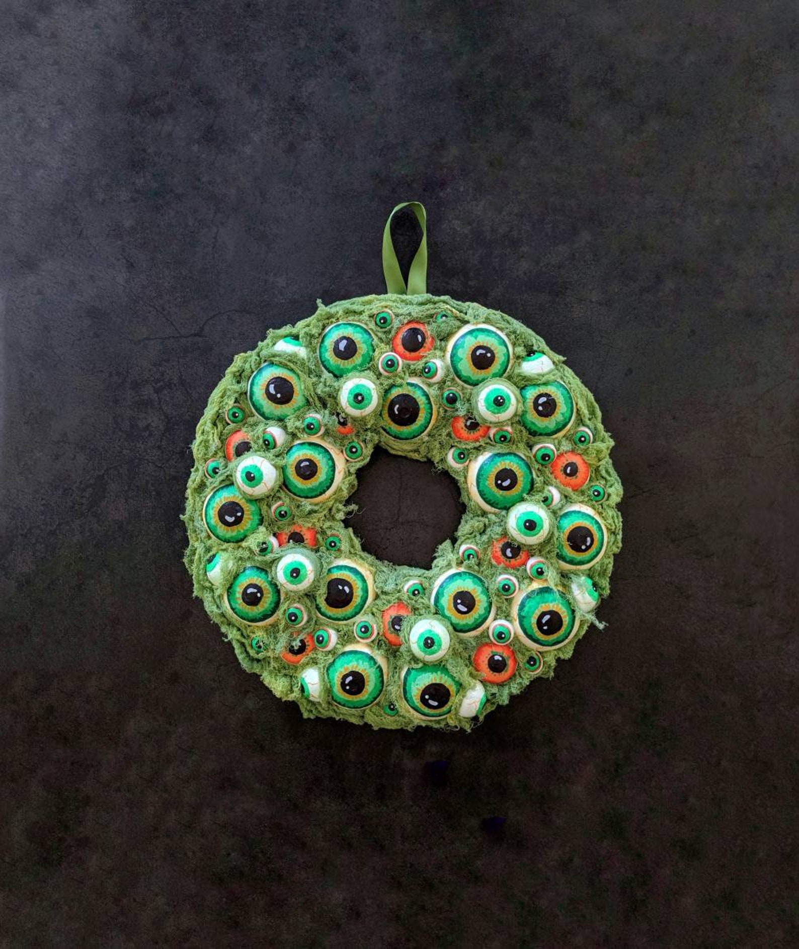 Halloween Wreath Eyeball Wreath Eyeball Halloween Wreath Etsy