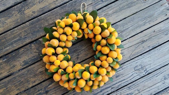 Wreath, Citrus Wreath, Sugared Orange Wreath, Christmas Wreath