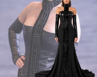 Padmé Amidala Fireside Dress Replica Chenille Lace From Star Wars Attack of the Clones (1 Yard/90cm)