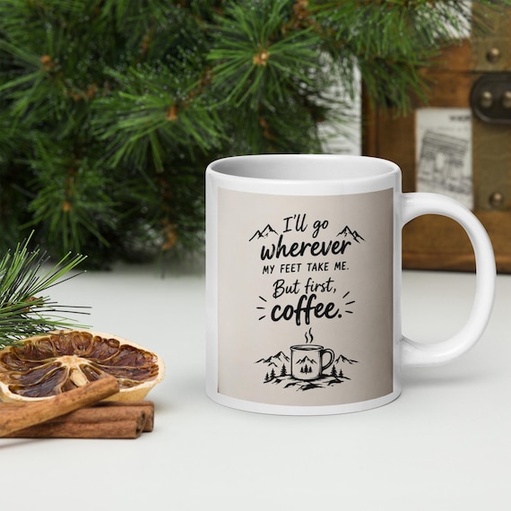 White glossy mug