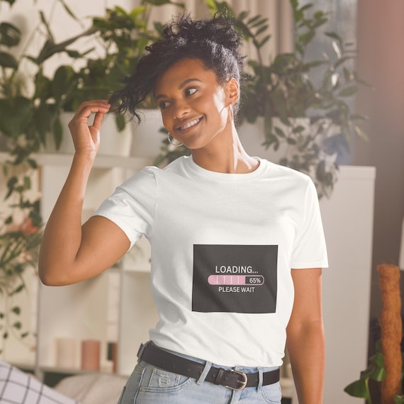 Funny Loading Screen Graphic Tee, Gamer Tech Shirt, Unisex T-Shirt