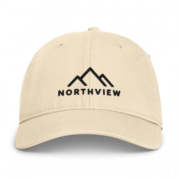 Embroidered Mountain Dad Hat, Minimalist Outdoor Cap, Unisex Adventure Style