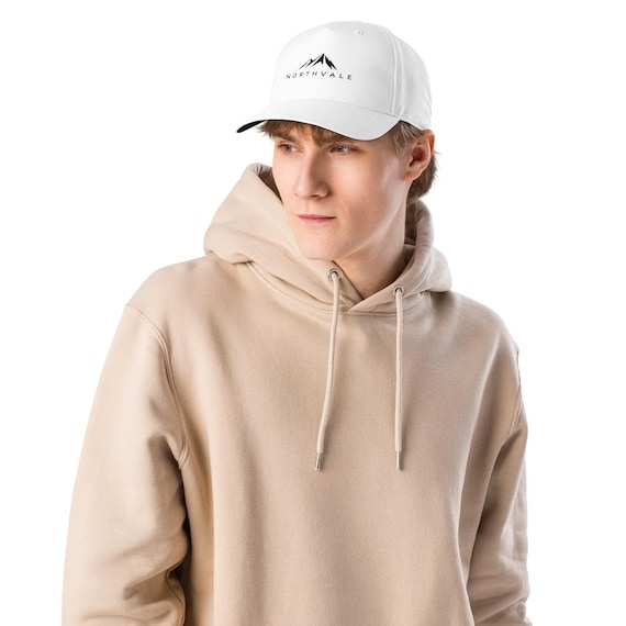 Embroidered Mountain Dad Hat, Minimalist Outdoor Cap, Recycled Polyester Baseball Hat