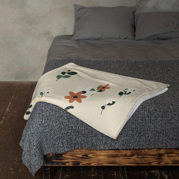 Wildflower Meadow Throw Blanket