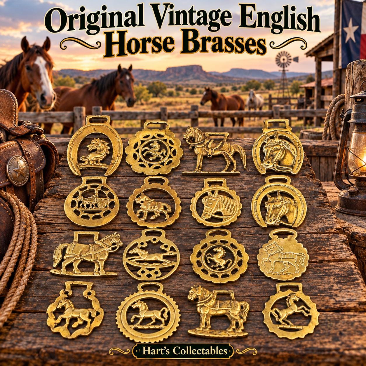 Antique English Horse Brass - Etsy