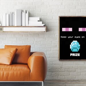 cita de jugadores adolescentes para niños Mantenga sus ojos en el arte de la pared del premio Impresión de 8 por 10 en juegos de archivos digitales en casa