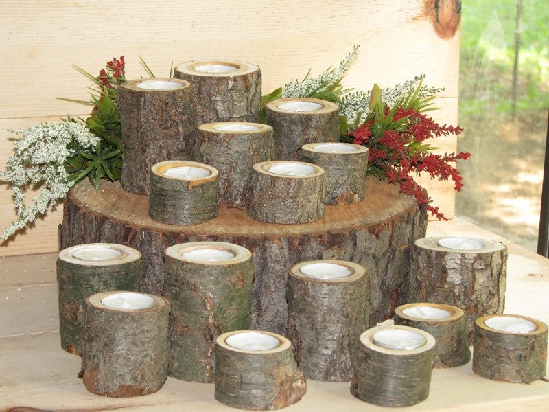 25 Rustic Candle HoldersTree Branch Candle HoldersRustic Etsy