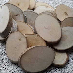 FREE SHIPPING-200 Rustic Wood Coasters- Maple Wooden OVAL Slices-Name Tags, Craft Blanks, Save the Date,