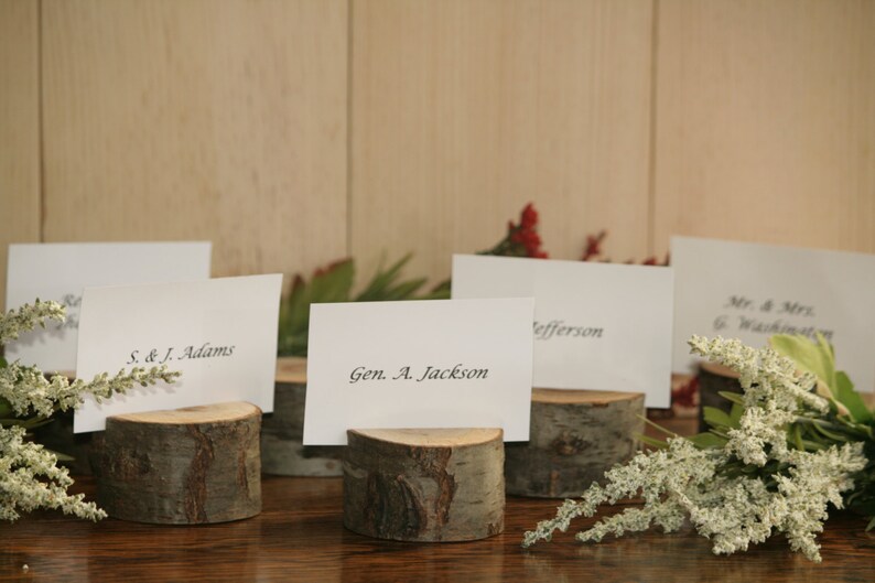Rustic Wedding Decor Escort Card Holder Place Holder 190 Rustic Place Card Holder Rustic Wedding Supplies Wood Place Card Holder