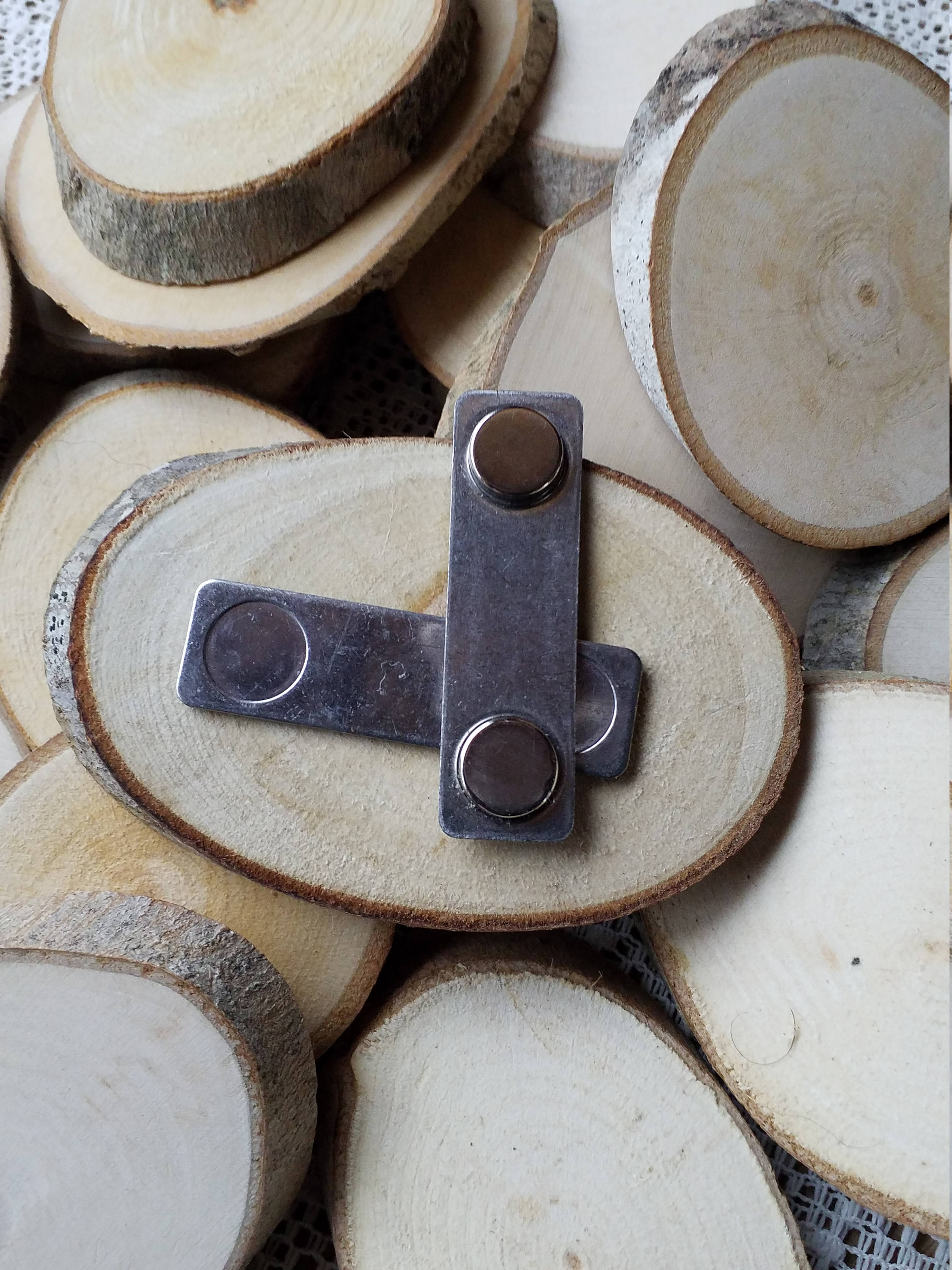 Wood Name Tags25 Rustic Wood Name Tags With Maple Etsy