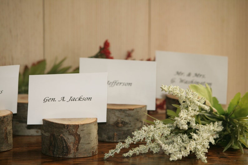Rustic Wedding Decor Escort Card Holder Place Holder 190 Rustic Place Card Holder Rustic Wedding Supplies Wood Place Card Holder