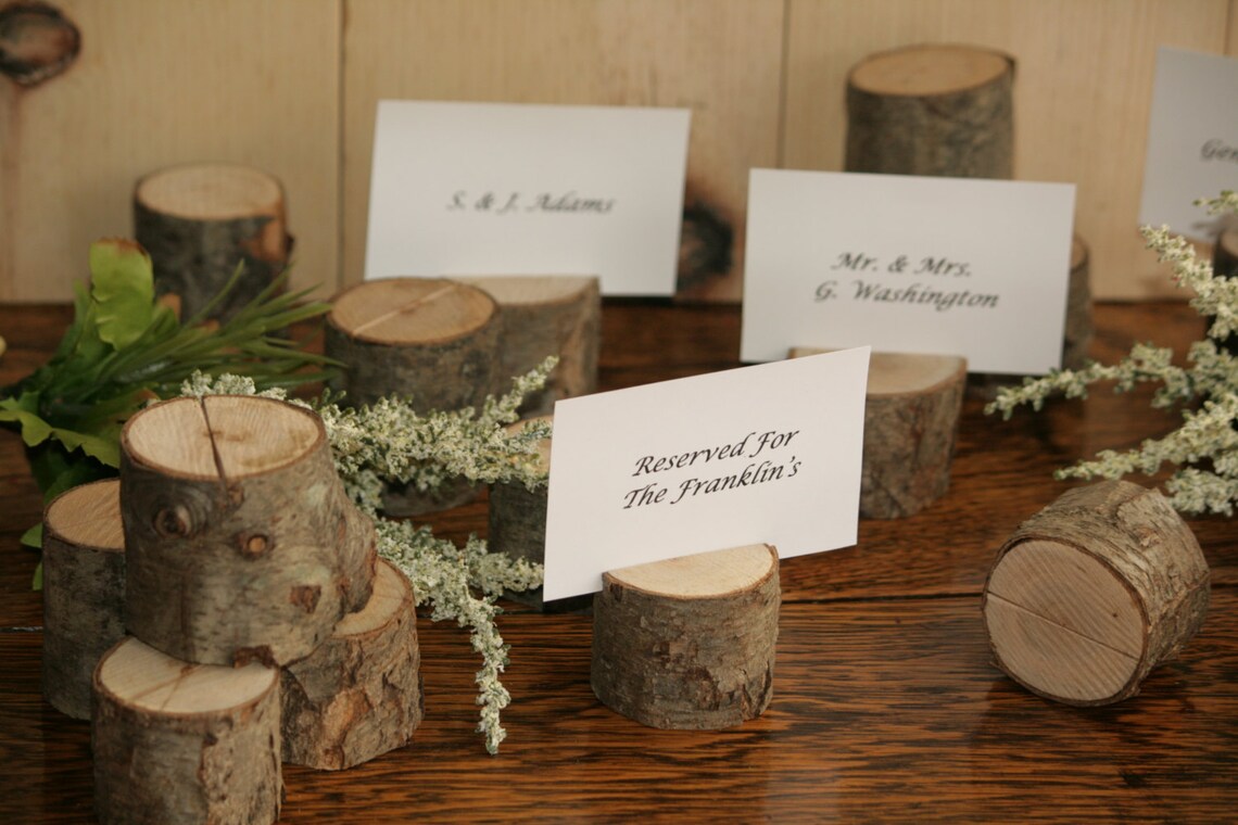 75 Rustic Place Card Holder Escort Card Holder Place Holder Etsy