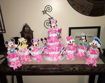 Pink Disney Babies Minnie Mickey Inspired Baby Shower Etsy