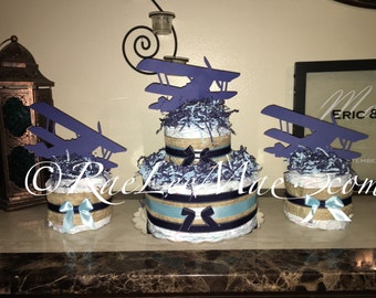 helicopter diaper cake