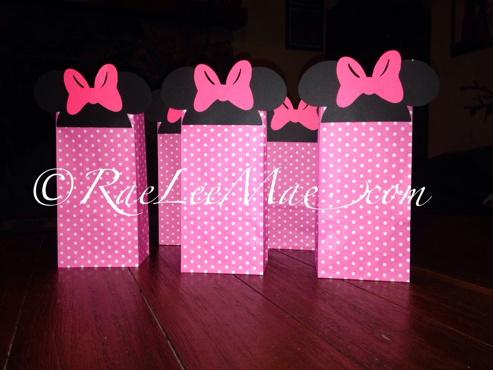 Minnie Mouse Inspired Favor Bags Goody Bags Loot Bags Etsy