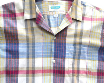 Vintage 60s Penney's Towncraft Loop Collar Shirt Size L - Etsy