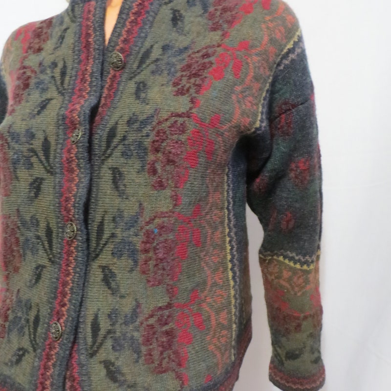 Cotton Fair Isle Button Neck