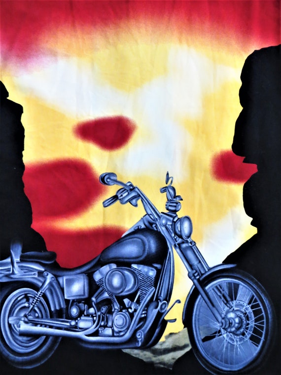 Vintage Motorcycle Flame Club Shirt, No Boundarie… - image 6