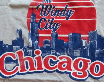 Chicago Skyline T-Shirt: The Windy City Graphic Tee - Deadstock