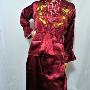Asian silk pajamas sale