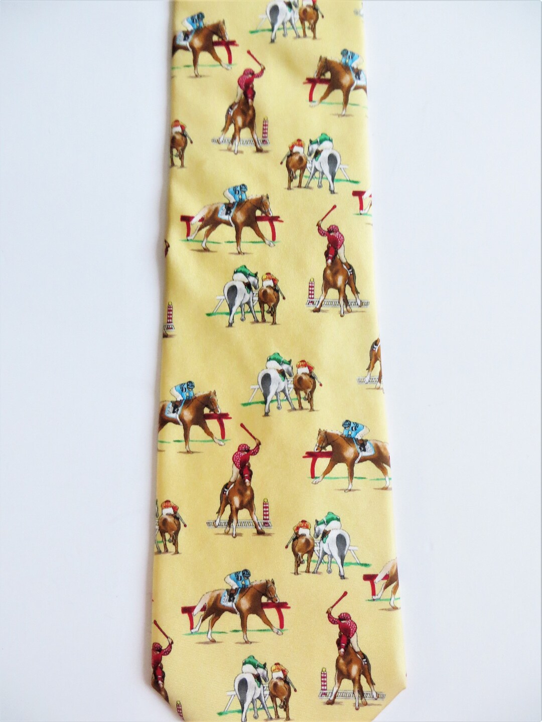 Race Horse Necktie Daily Double Alynn Neckwear Horse Racing Etsy