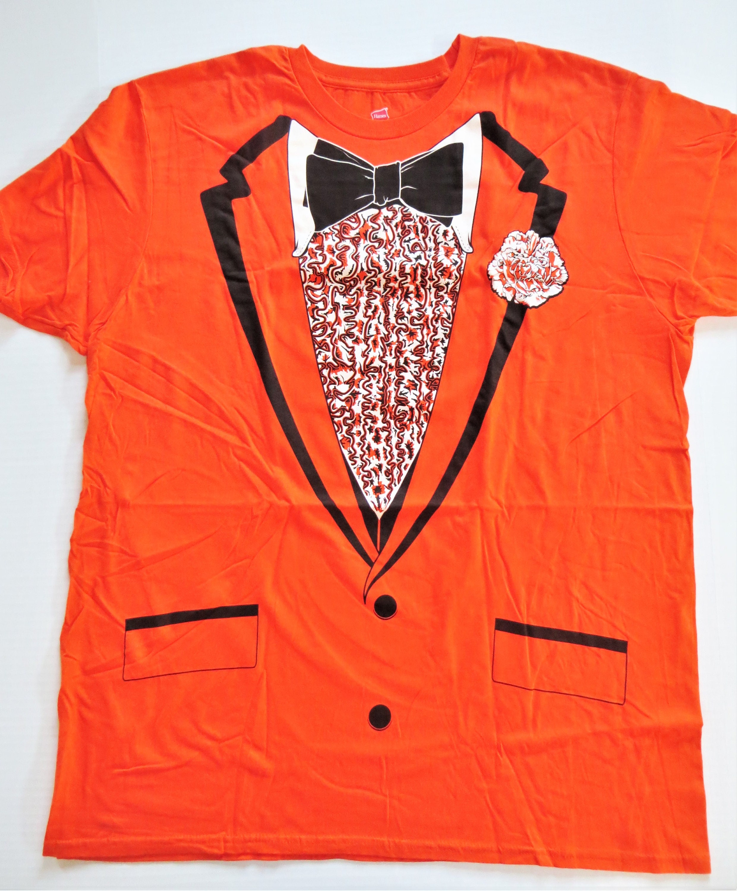 Orange tuxedo t shirt sale