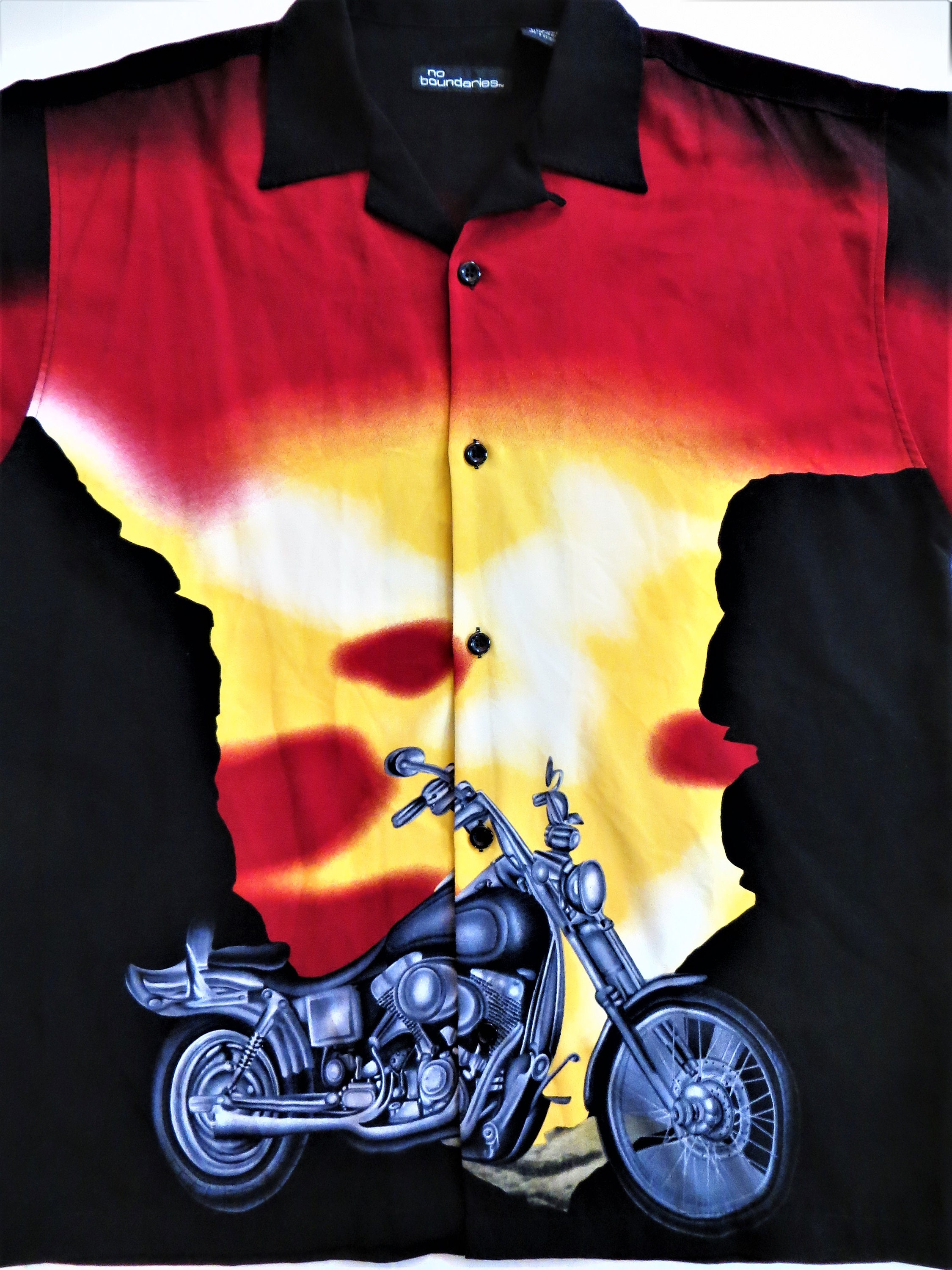 no boundaries flame shirt