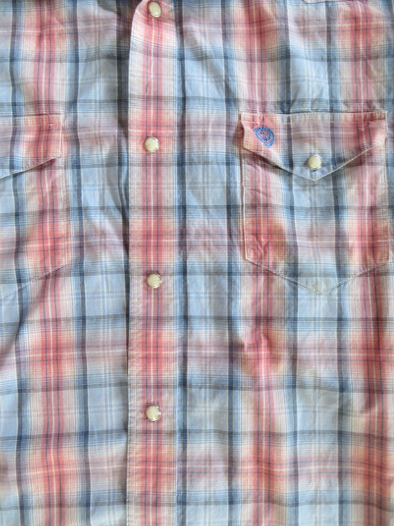 Western Shirt with Metal Pearl Snaps George Strai… - image 7