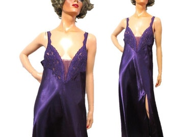 Victorias Secret Angels Purple Ribbon Slip Dress - Etsy