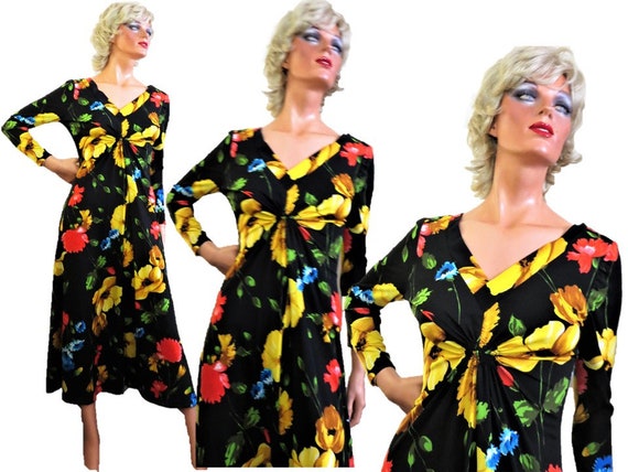Large flower print dress outlet
