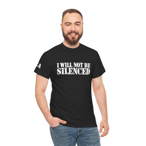I Will Not Be Silenced Shirt, 1A 2A T-Shirt, First Second Amendment Tee, Patriotic Freedom Shirt, Military Style Graphic Tee