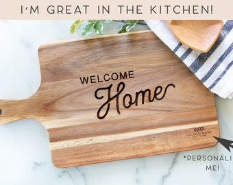 Custom Cutting Board Home Sweet Home Anniversary Gift Cutting Board Realtor Personalized Gift --23510-CUTB-003 Closing Gift Wedding