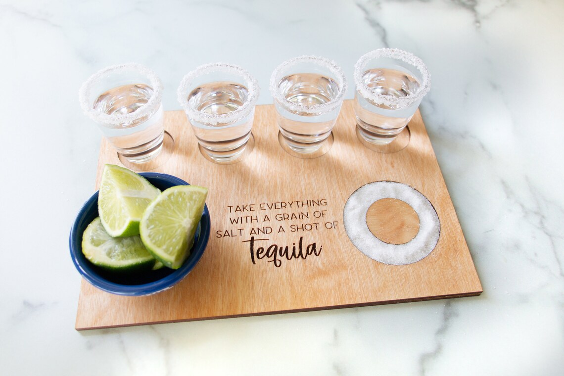 Tequila Flight Shot Board Personalized Cinco De Mayo Etsy
