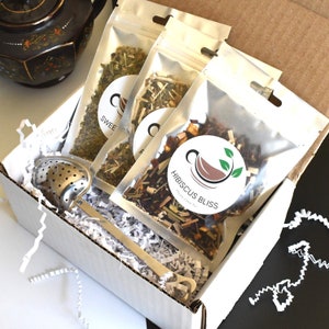 Loose Leaf Tea Sampler Collection | Handmade Gifts | Tea Variety Pack | Tea Sample Pack | Tea Sampler Pack | Tea Sample Set | Tea Gift