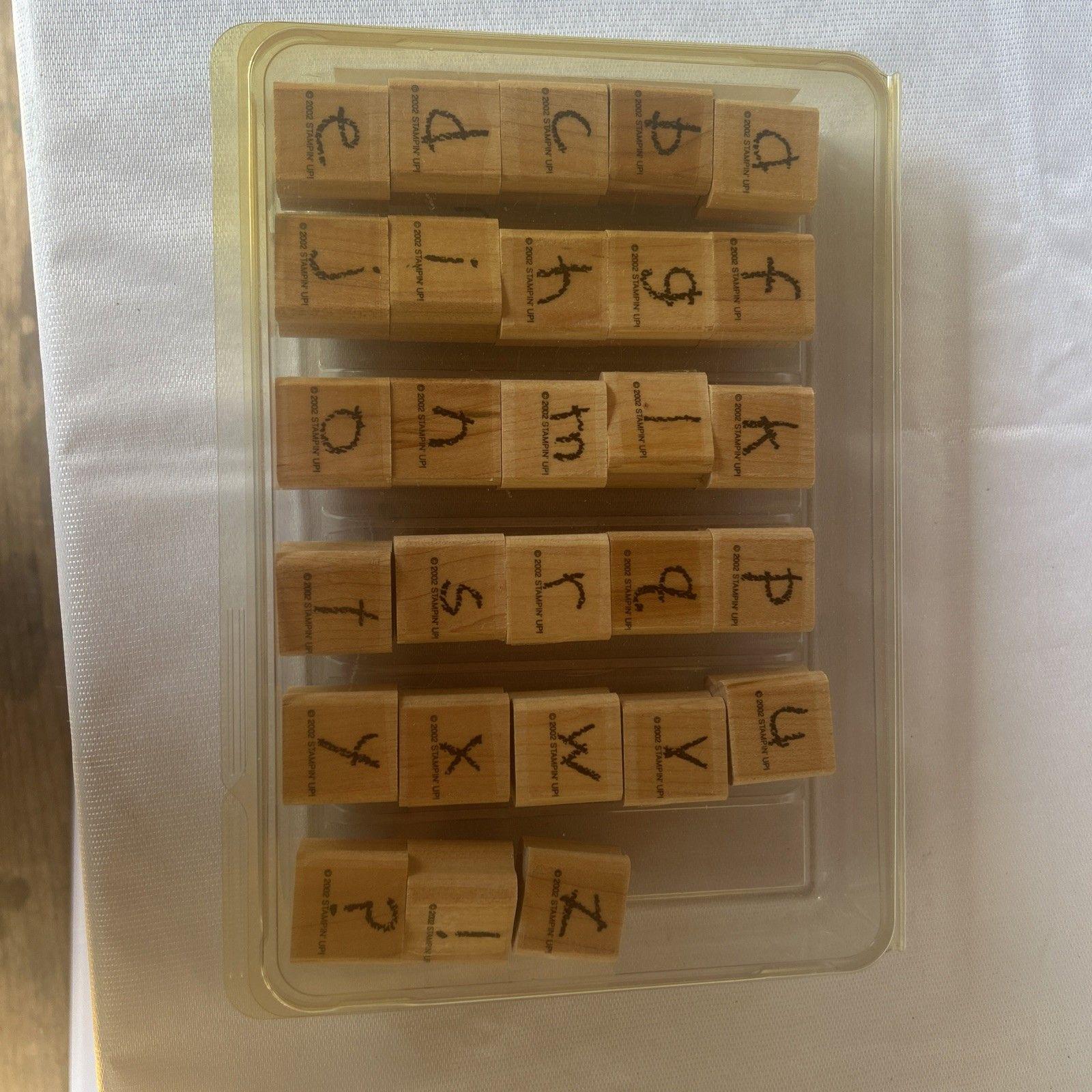 Stampin up Alphabet Set, Alphabet Stamp Retired Stampin Alphabet