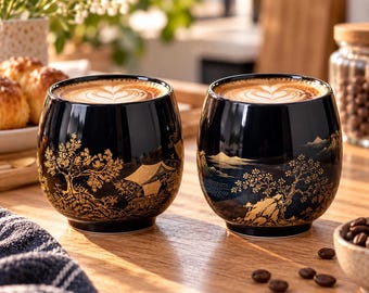 Ceramiczna filiżanka do herbaty w stylu japońskim, duża, minimalistyczna miseczka do herbaty, ręcznie robiony prezent dla miłośnika herbaty, inspirowane Azją naczynia kuchenne